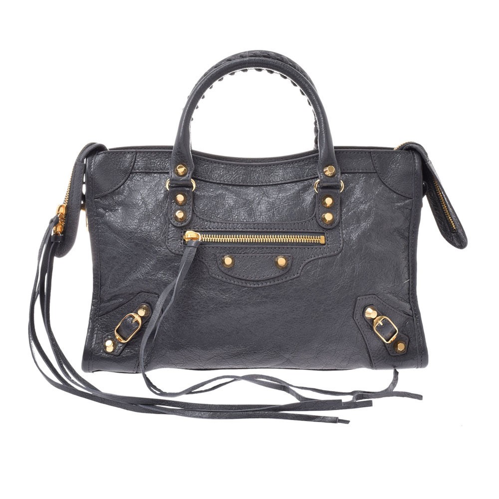 Balenciaga Leather Bag City Grey